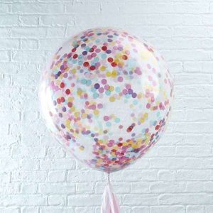 3 Globos Gigantes con confeti
